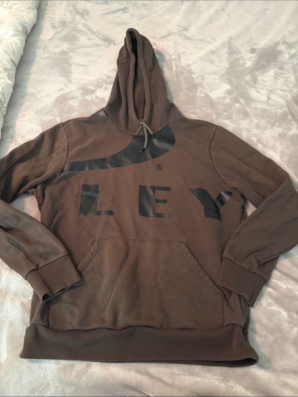 Oakley Brown Pullover Hoodie with Black Logo